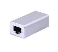 SinLoon Adaptador de acoplador LAN RJ45, protector de sobretensión, Gigabit 1000 Mbs Ethernet extensor conector para Cat7 Cat6 Cat5e hembra a hembra (plata)