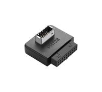 SinLoon Adaptador de cabecera de panel frontal USB 3.0 USB 3.0 de 19/20 pines a tipo E, conector frontal de 19 pines hembra a tipo E hembra (tipo B)