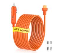 SinLoon Cable de Cargador de Encendedor de Cigarrillos XT60 de 14AWG, Cable de Extensión de Enchufe de Encendedor de Cigarrillos de 12V a Conector XT60 Hembra con Fusible y Luz LED para Estaciones de