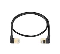 SinLoon Cable Ethernet RJ45 Cat8, cable de red Cat8 de alta velocidad de 90 grados macho a macho, cable de conexión SFTP de 40 Gbps de 2000 MHz para servidor de módem enrutador (de arriba a abajo)