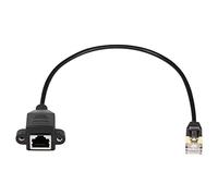 SinLoon Cable Ethernet RJ45 Cat8, Cable de red Cat8 de alta velocidad macho a hembra, Cable de conexión SFTP de 40Gbps 2000Mhz para servidor de módem enrutador (0.3M)