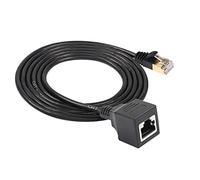 SinLoon Cable Ethernet RJ45 Cat8, Cable de red Cat8 de alta velocidad macho a hembra, Cable de conexión SFTP de 40Gbps 2000Mhz para servidor de módem enrutador (1.5M)