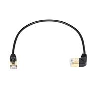 SinLoon Cable Ethernet RJ45 Cat8, cable de red Cat8 de alta velocidad macho a macho, cable de conexión SFTP de 40 Gbps 2000 MHz para módem de enrutador, etc. (derecha)