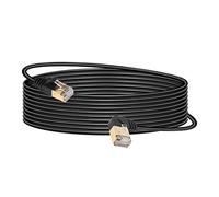 SinLoon Cable EthernetRJ45 Cat8, cable de red Cat8 de alta velocidad macho a macho de 90 grados de 16 pies, cable de conexión SFTP de 40 Gbps 2000 Mhz para servidor de módem de enrutador (Left)