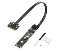 SinLoon Cable extensor de llave Mini PCIE a NGFF M.2 M MPCIE macho a M2 hembra NVME SSD Cable elevador