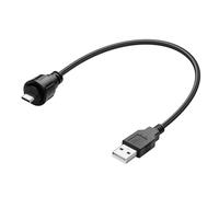 SinLoon Cable USB 2.0 a USB C macho a USB A 2.0 macho adaptador de carga de transmisión bidireccional con rosca fija, 30 cm