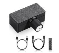 SinLoon Controlador de ventilador PWM de 8 W y 4 pines, con concentrador de ventilador de 4 pines de 1/5 y cable de alimentación tipo C y perilla de ajuste de velocidad, cable de extensión de