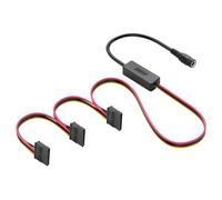 SinLoon DC5525 a SATA IDE - Cable de alimentación de disco duro DC 5,5 x 2,5 mm hembra a SATA hembra con regulador de voltaje reductor (1 a 3)