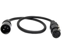 SinLoon DMX 512 Cable de luz de Escenario XLR Macho de 3 Pines a XLR Hembra Conexión de 5 Pines con Conectores de Metal para Accesorios de iluminación de Escenario y DJ-1.6FT