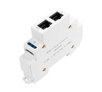 SinLoon Protector de Sobretensión Ethernet para Riel DIN 100Mbps PoE (Pines 1-2-3-6) - Compatible con Switch, Router, Cámaras de Vigilancia y Dispositivos de Red - Montaje Fácil en Riel DIN 36mm