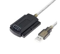 SinLoon USB a IDE SATA adaptador de cable convertidor USB 2.0 a 2.5/3.5/5.25" IDE y SATA Cable adaptador (1.8FT)