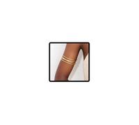 SINLOV Brazalete bohemio multicapa para la parte superior del brazo, brazalete dorado abierto, brazalete para mujer