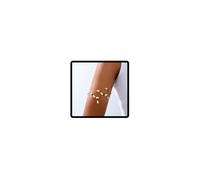 SINLOV Brazalete de cristal bohemio para la parte superior del brazo, dorado, multicapa, hojas cruzadas, brazalete abierto para mujer