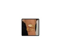 SINLOV Brazaletes en hojas, clips de brazo en pulseras a juego, correspondientes a los brazaletes adecuados en combinación con brazaletes, talla única, Aleación de cinc, Sin gemas