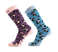Sinner Calcetines marca modelo KIDS SKI SOCKS ANIMAL DOUBLE PACK - PURPLE/BLUE - 35-38