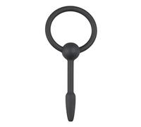 Sinner Gear pene Plug con anillo - (Ø 10 cm de longitud y inserción de 5,30 cm) Plug de silicona hueco con anillo para adultos - sonidos uretrales