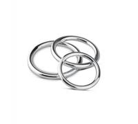 Sinner Gear Unbendable Set de Anillos Metálicos Pene y Testículos