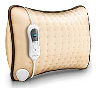 sinnlein Almohadilla Eléctrico con Relleno 100 W | Cojín Térmica Espalda, Hombros y Cuello | Almohada Eléctrica con 3 Niveles de Temperatura y Apagado Automático (Beige)