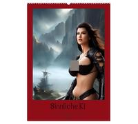 Sinnliche KI - Erotische Kunst aus der Cloud (Wandkalender 2026 DIN A2 hoch), CALVENDO Monatskalender: Stilvolle Erotik erdacht von einer Künstlichen Intelligenz