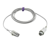 Sino-K compatible con Datex Ohmeda Veterinary Spo2 Sensor Animal Ear Lengua Clip 3 m, conector de 10 pines aprobado por la FDA/CE