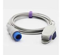 Sino-K Compatible con Mindray iPM-9800, PM 5000, PM 6000, PM 8000 Spo2 Sensor Clip de dedo Nellcor Tech 3 m, conector de 12 pines, aprobado por la CE/FDA