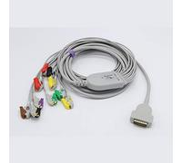 Sino-K GE Healthcare > Marquette - Cable EKG compatible con conexión directa (2029890-001, 10 cables de 15 pines, norma IEC CE aprobado por la CE