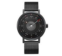 SINOBI - Reloj de pulsera para hombre, diseño original, de malla de acero, reloj de pulsera creativo para hombre, S9809G-Negro, Deporte
