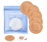 Sinocare 25 Parches Autoadhesivos para Sensores Freestyle Libre 1, 2 y 3, Resistentes al Agua, Protectores de Sensor de Glucosa para Diabetes, Amigables con Piel (Beige)