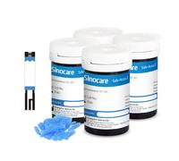 Sinocare Safe Accu 2 Monitor de azúcar en sangre con tecnología avanzada, 200 memorias para conocer los cambios de valor | Sin medidor+Solo 100 unidades×(tiras+lancetas) | mg/dl
