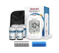 Sinocare Safe Aq Pro I Kit Glucómetro + 100 Tiras + Punción