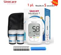 Sinocare Safe AQ Pro I medidor de glucosa en sangre Kit de glucómetro probador de Diabetes medidor médico de azúcar en sangre o solo tiras reactivas lancetas only 200 strip