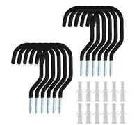 Sinoer 12 ganchos para bicicleta, soporte para bicicleta, techo con 12 tubos de expansión, para cobertizo, garaje, jardín