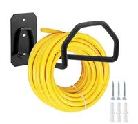 Sinoer Soporte de manguera de jardín de metal, montaje en pared, soporte para manguera de jardín al aire libre, 1 pieza