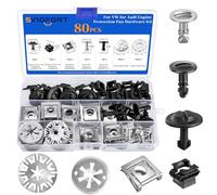 Sinofort 80 Piezas Tornillos y Pernos de Coche, Tornillos y Pernos de Coche, Clips de Plástico, Remaches de Fijación, Grapas Coche para La Fijación y Reparación Automóviles