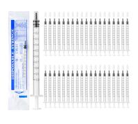 Sinofort Jeringuilla,40 piezas 1ml jeringa,Jeringa plástica tapa,Jeringa de calostro estéril sin aguja,Jeringa de calostro, Embalaje individual estéril para la medición de líquidos de mascotas