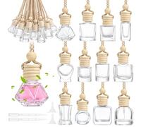 Sinofort Piezas Botella de Ambientador Coche Vacio Vacía, Ambientador de Aire Recargable y Reutilizable de 5/810 ml, Difusor de Aceite Esencial de Perfume Recargable para Oficina en Casa del Automóvil