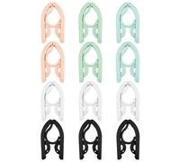 Sinofort Plegables de Viaje,12 Piezas Plegables de Viaje,5 Colores Perchas Plegables,Perchas Ropa Plastico, Perchas portátiles de Viaje para casa, Hotel, Viajes, Camping