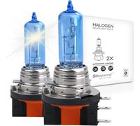 Sinoparcel H15 Bombilla de Faro Halógena, Blanco Cálido 3800K, 12V 55W | 150% Más Brillo para Bombilla Estándar, Haz Alta, Paquete de 2