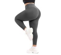 SINOPHANT Leggings para mujer, cintura alta, tallas grandes, leggings deportivos para mujer, para gimnasio, actividades al aire libre, gris, XXX-Large