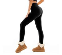 SINOPHANT Leggins Termicos Mujer Invierno, Cintura Alta Pantalon Forro Pola Mallas Termicas Leggings térmicos Deporte 1 Negro L-XL