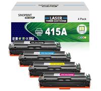 SINOPRINT 415A Cartucho de Tóner con Chip Compatible para HP 415A HP 415X para Color LaserJet Pro MFP M479fdw M454dw M479fdn M479fnw M454dw M454dn M454 M479 Tóner W2030A W2031A W2032A W2033A