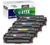 SINOPRINT 415X Toner con Chip Compatible para HP 415A HP 415X Multipack Compatible para Color Laserjet Pro MFP M479fdw, Color Laserjet Pro MFP M479dw M479fnw M479fdn M454dw M454dn W2030A W2030X