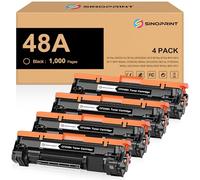 SINOPRINT Cartucho de tóner 48A de repuesto para HP 48A CF248A 248A compatible con HP Laserjet Pro M15w M15a M16a M16w Laserjet MFP M28w M28a M29a MFP M29w M14 M17 M30w M31w (negro, paquete de 4)