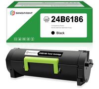 SINOPRINT Cartucho de tóner remanufacturado negro de repuesto para impresora Lexmark 24B6186 para impresora M3150 XM3150 XM3150h de alto rendimiento (1 paquete de 16.000 páginas)