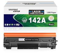 SINOPRINT Tóner de 142 A con chip compatible con HP 142A W1420A 142X W1420X para HP Laserjet MFP M140w M110w M110 MFP M140 MFP M139w M139 (1 negro)
