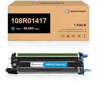 SINOPRINT Unidad de tambor compatible 6510 6515 cian 108R01417 de repuesto para impresora Xerox Phaser 6510DNM 6510DN 6510DNI 6510N WorkCentre 6515DNI 6515DNM 6515DN 6515N (cian, 1 unidad)