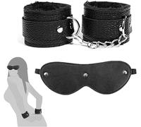 Sinorichh Ajustable B-D-S-M Guantes de Cuero de Cachemira Juego de rol-Principiantes