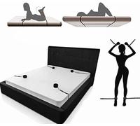 Sinorichh Correa de Cama de Yoga Ajustable, Funda de colchón para Juegos de rol, Adecuada para Diferentes Ocasiones (Negro)