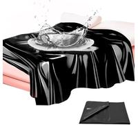 Sinorichh Juego de Juegos de sábanas Impermeables de plástico Negro para Proteger el colchón de la Humedad en Diferentes Ocasiones