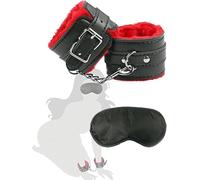 Sinorichh Puños de Cuero de Peluche Ajustables PU para Principiantes - Juego de Accesorios de Ropa